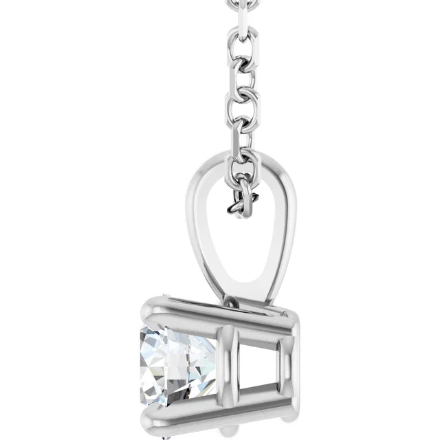 14K Yellow Gold 1/4 CT Lab-Grown Diamond 18" Necklace