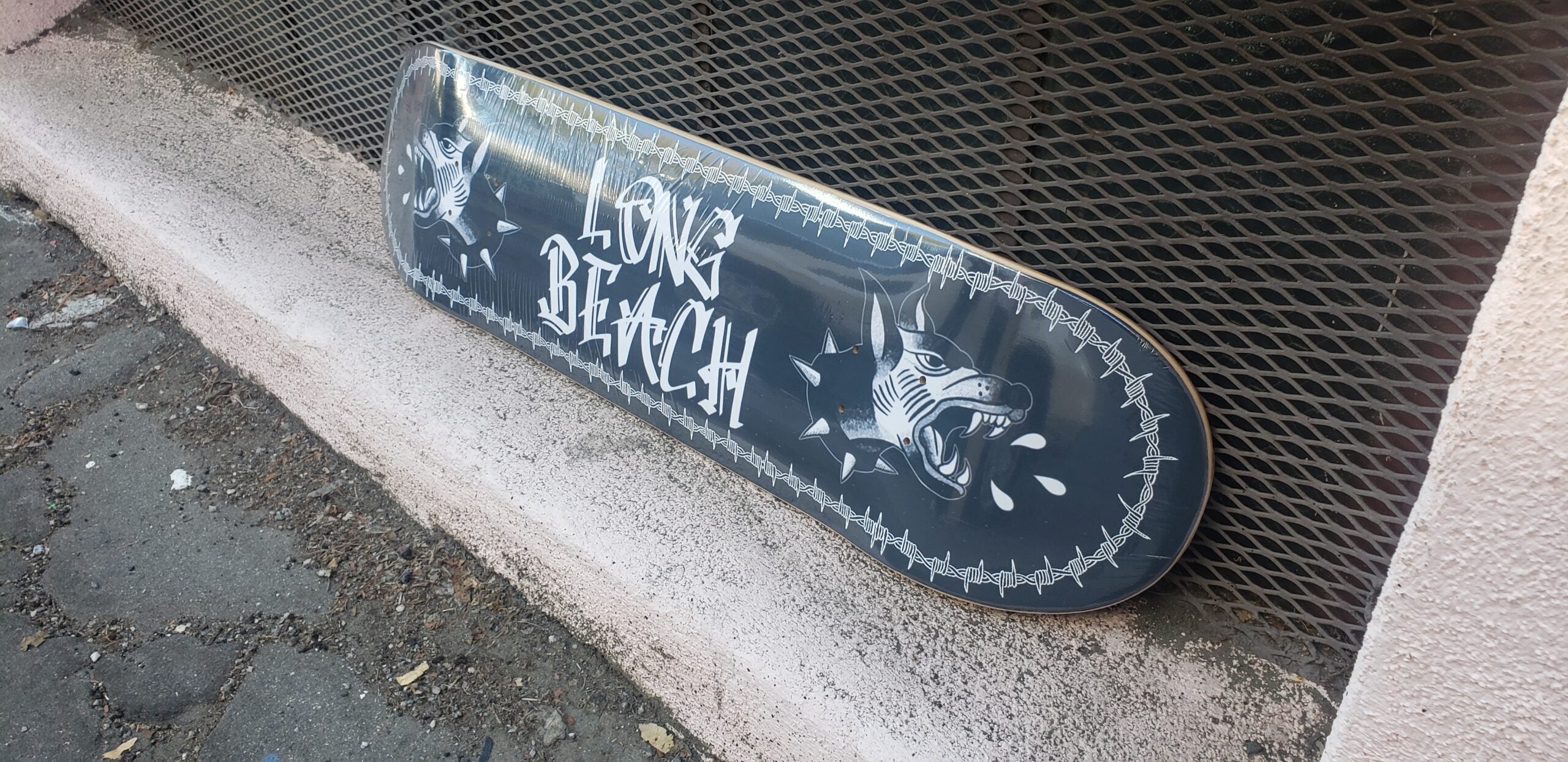 Double Doberman Skate Deck