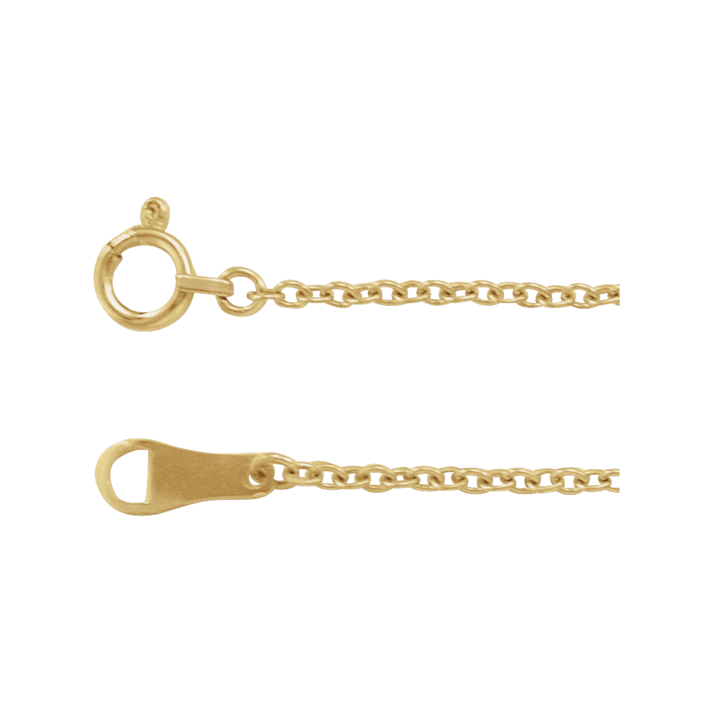 10K-18K Gold 1.5 mm Cable Chain