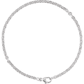 Sterling Silver 2.44 mm Diamond-Cut Cable 7" Bracelet