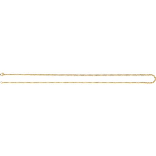 14K Yellow Gold 2.44 mm Diamond-Cut Cable Chain