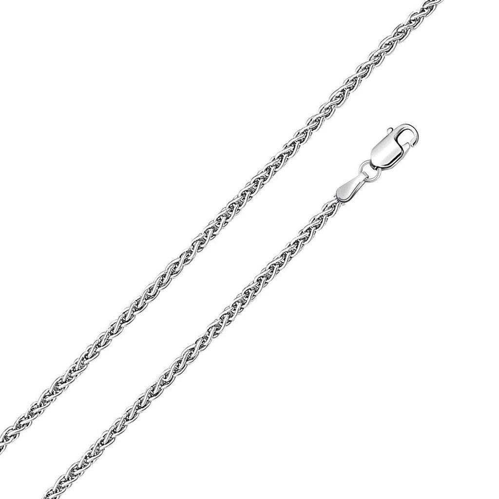 925 Sterling Silver 2.5mm Wheat Link Chain