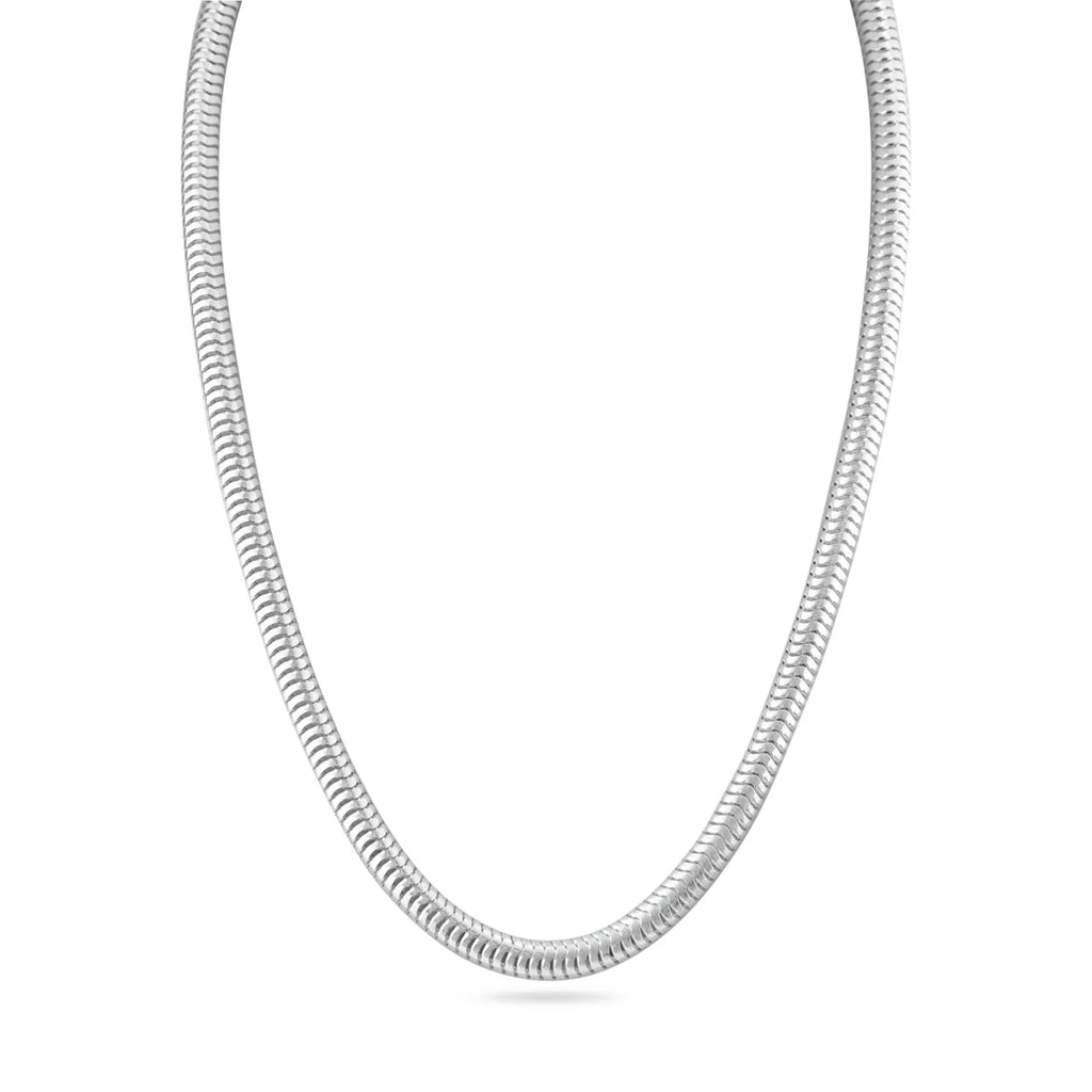 925 Sterling Silver Hollow Round Snake Chain