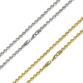 14KGPL 5mm 925 Sterling Silver Barrel Slash Chain